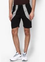 Happy Hours Solid Black Shorts