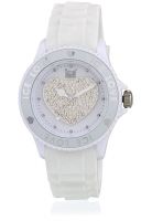 Ice White Analog Watch