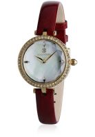 Klaus Kobec Kk-10001-01 Maroon/White Analog Watch