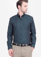 Mark Taylor Green Slim Fit Formal Shirt