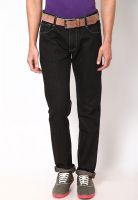 Newport Zip Fly Black Slim Fit Jeans