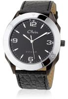 Olvin Quartz 1551 Bl03 Black Analog Watch