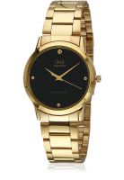 Q&Q S026-002Y Gold/Black Analog Watch