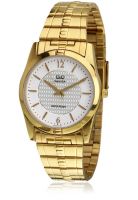 Q&Q S122-001Ny Gold/White Analog Watch