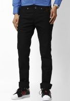 R&C Solid Black Narrow Fit Jeans