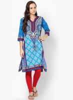 Shree Blue Printed Kurta