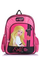 Simba 16 Inches Steffi Love Jet Set Pink School Bag