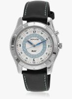 Sonata 7067Sl04 Black/White Analog Watch