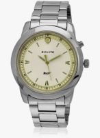 Sonata 7086Sm01 Silver/White Analog Watch