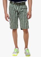 Sports 52 Wear Green Checked Shorts