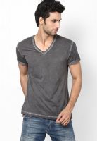 s.Oliver Grey V Neck T-Shirt