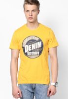 s.Oliver Yellow Round Neck T-Shirt