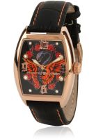 Christian Audigier INT-310 Black / Red Analog Watch