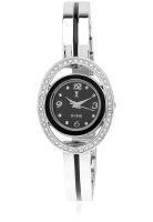 Dvine Sd5050(C)Bk Silver/Black Analog Watch