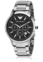 Emporio Armani Ar2434 Silver/Black Chronograph Watch