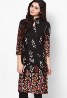 Entropy Cotton Black Kurti