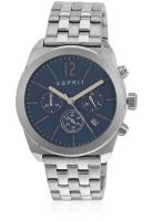 Esprit Es107571004 Silver/Blue Chronograph Watch
