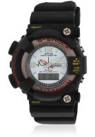 Fluid Fs202-Bk01 Black/White Analog & Digital Watch