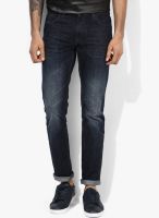 Forca By Lifestyle Blue Mid Rise Slim Fit Jeans