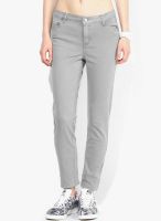 Fox Grey Mid Rise Regular Jeans