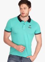 Fritzberg Green Solid Polo T-Shirts