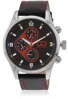 Gio Collection Gad0038-B Black/Red Chronograph Watch