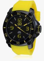 Gio Collection Su-1597-Bkyw Yellow/Black Analog Watch