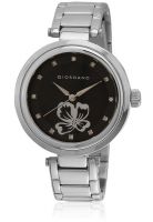 Giordano A2008-11 Silver/Black Analog Watch