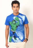 Avengers Blue Printed Round Neck T-Shirts