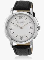 Laurels Original Lo-Vet-303 Black/Silver Analog Watch