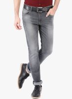 Locomotive Grey Low Rise Slim Fit Jeans