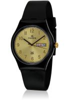 Maxima Fiber 02208Ppgw Black/Golden Analog Watch