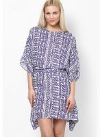 Pepe Jeans Blue Colored Printed Shift Dress