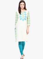 Prakhya Blue Embroidered Kurta