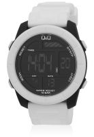 Q&Q M123J002Y White/Grey Digital Watch