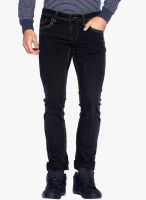 Rookies Grey Mid Rise Slim Fit Jeans