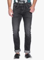 Rookies Grey Mid Rise Slim Fit Jeans