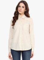 SbuyS Beige Solid Shirt