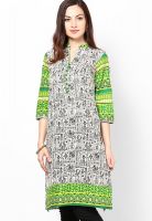 Shree Cream Printed Kurta