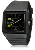 Sonata Nd7988Pp01J Grey/Black Analog Watch