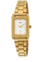Timex B713 Golden/White Analog Watch