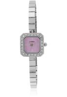 Timex Xe01 Silver/Purple Analog Watch