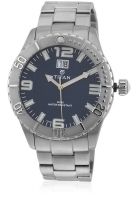 Titan 9379Sm02 Silver/Blue Analog Watch