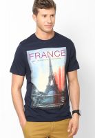 Umbro France Navy Blue Crew Neck T Shirt