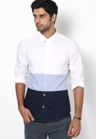 United Colors of Benetton White Full Sleeve Casual Shirt