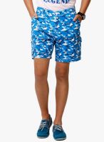 Yepme Printed Blue Shorts