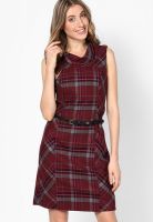 s.Oliver Maroon Short Dress