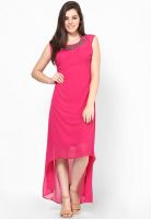 AND Pink Colored Embellished Maxi Dress