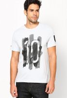 Adidas Grey Printed Round Neck T-Shirt