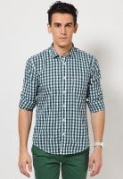 Basics Green Casual Shirts